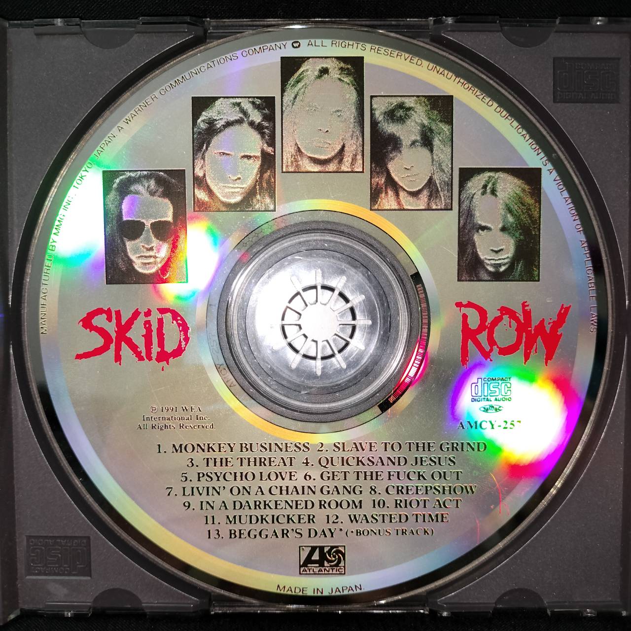 Skid Row – Slave To The Grind / JAPAN / แผ่นเป็นรอย