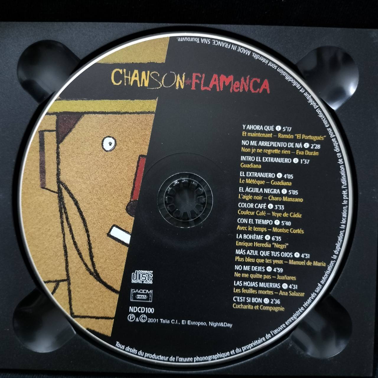 Various – Chanson+Flamenca / FRANCE / ปกหลังมีคราบน้ำ / แผ่นดี
