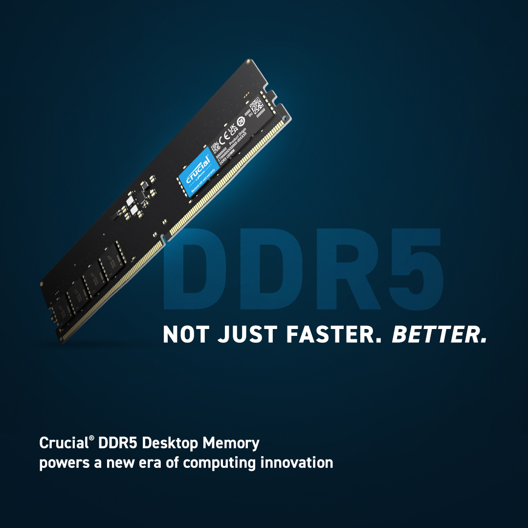 16GB DDR5-4800Mhz Crucial CT16G48C40U5