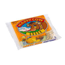 (Buy 1 Get 1 Free) Happy Cow Australian Processed Cheese Gouda 8 SLices 150 g. (02-8730)
