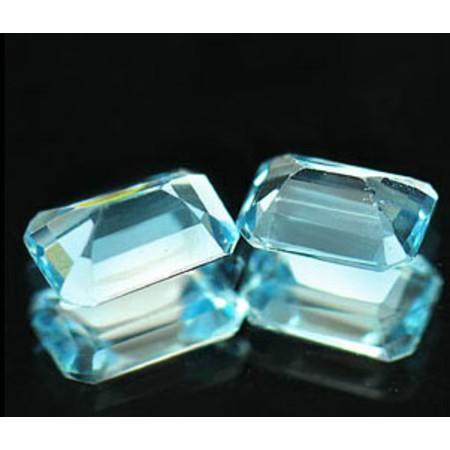 โทแพซสีฟ้า 1.40 กะรัต 2 ชิ้น