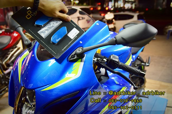 Lightech- ตัวอุดกระจก (Hole mirror caps) สำหรับ GSXR1000 2017+