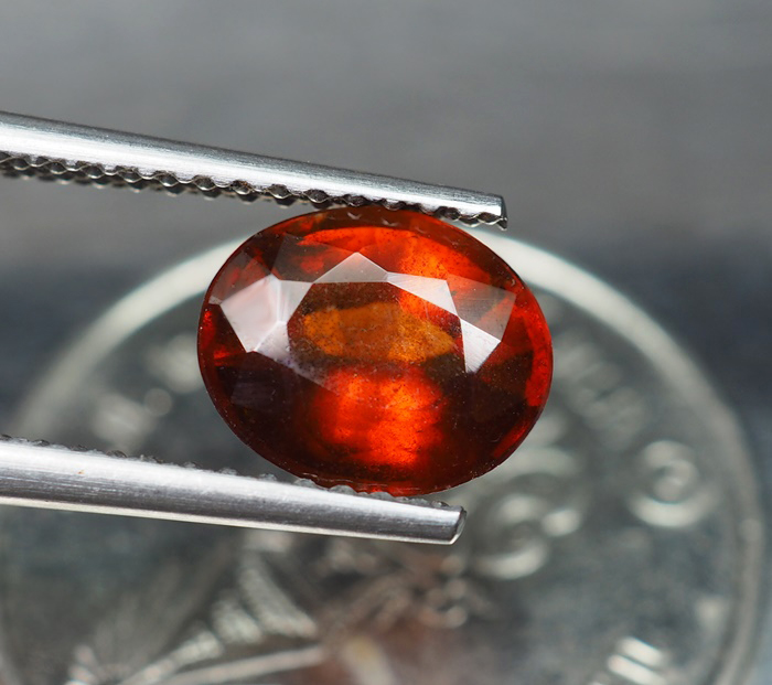 เฮสโซไนต์โกเมน (Hessonite) 1.75 กะรัตสีส้ม