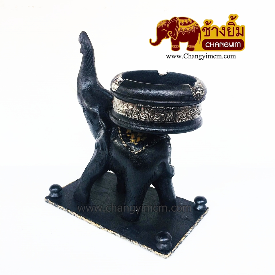 ที่เขี่ยบุหรี่ช้างชูงวง ( มีฐาน )