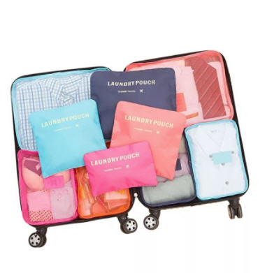 กระเป๋าจัดระเบียบ6ชิ้น,สินค้าพรีเมี่ยม,กระเป๋าจัดระเบียบเดินทาง