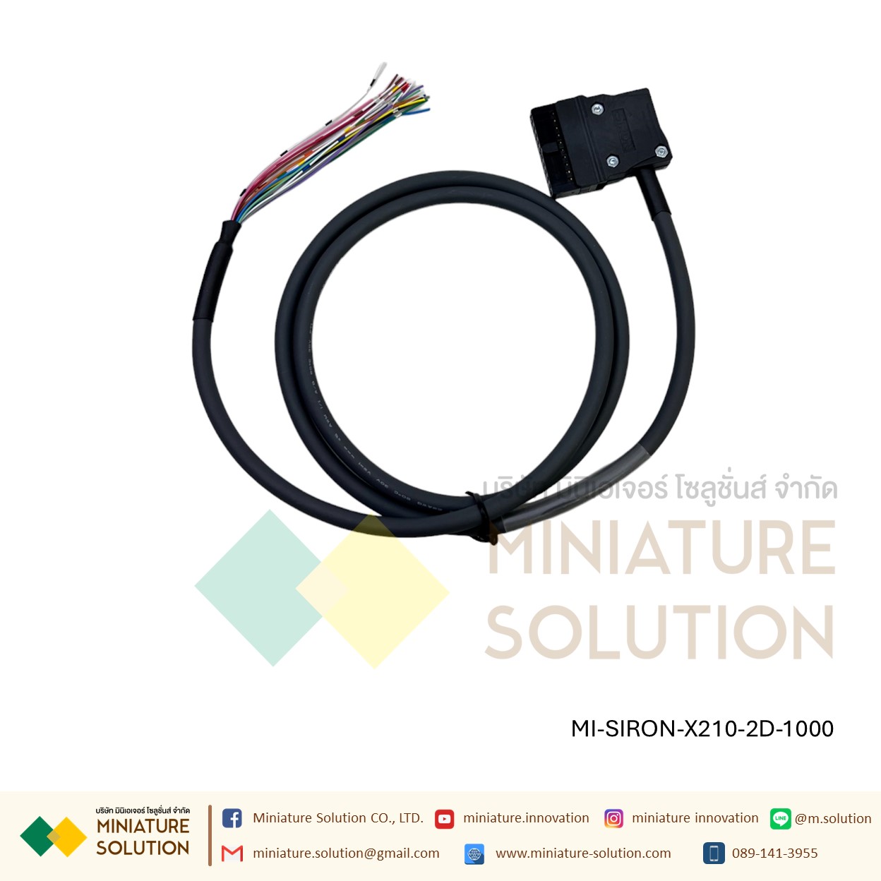SIRON X210 สายเชื่อมต่อกับ T001 T022 กับ PLC CJ1W FX1NC FX2NC MITSUBISHI/Q SERIES QX41/42