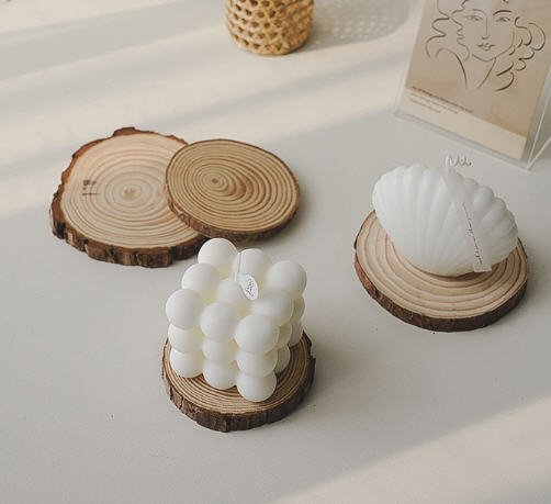 ที่รองแก้ว,จานรองแก้ว,ที่รองแก้วไม้,ที่รองเทียนหอมไม้