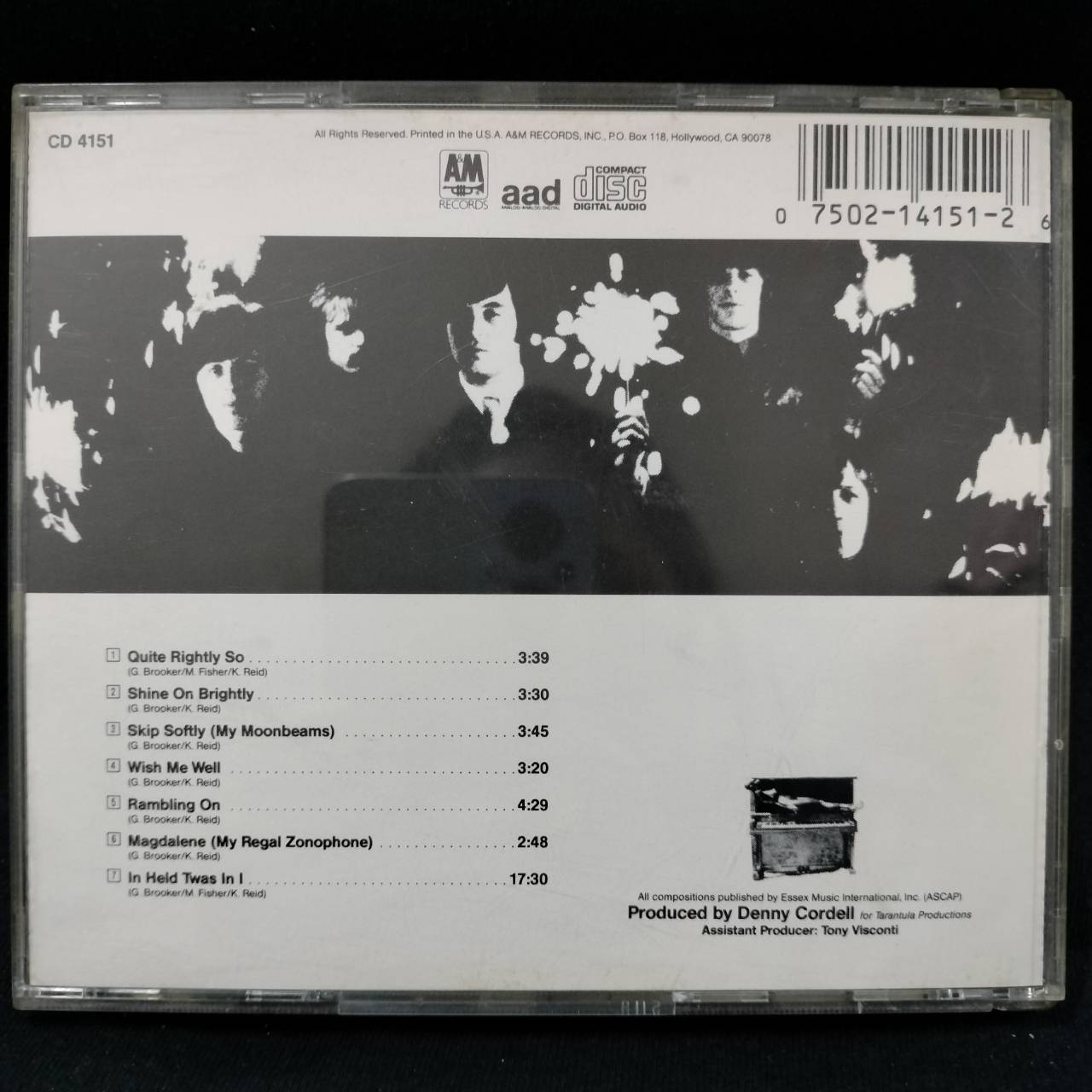 Procol Harum – Shine On Brightly / USA / แผ่นดี