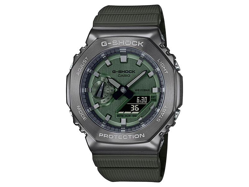 CASIO G-SHOCK นาฬิกาข้อมือ นาฬิกากันน้ำ นาฬิกาของแท้ ประกันศูนย์ CMG 1 ปี รุ่น GM-2100B-3A