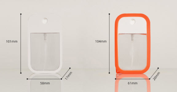 ขวดสเปรย์,ขวดสเปรย์,ขวดใส่แอลกอฮอล์,ขวดสเปรย์เปล่า,ขวดสเปรย์พกพา,38ml