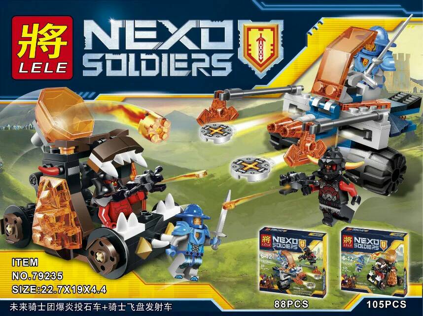 เลโก้จีน LELE79235 A-B ชุด NEXO Knights