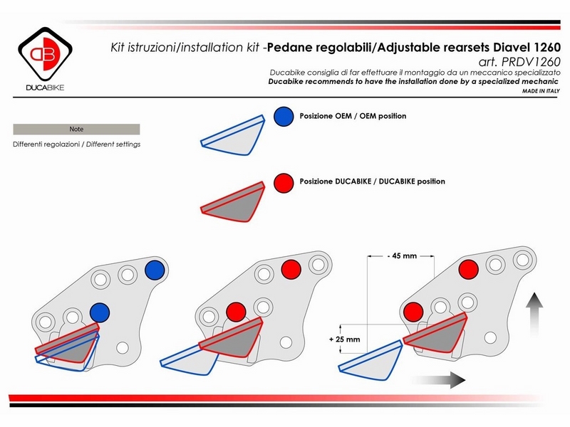 ชุดเกียร์ ducabike สำหรับ diavel 1260 2019+