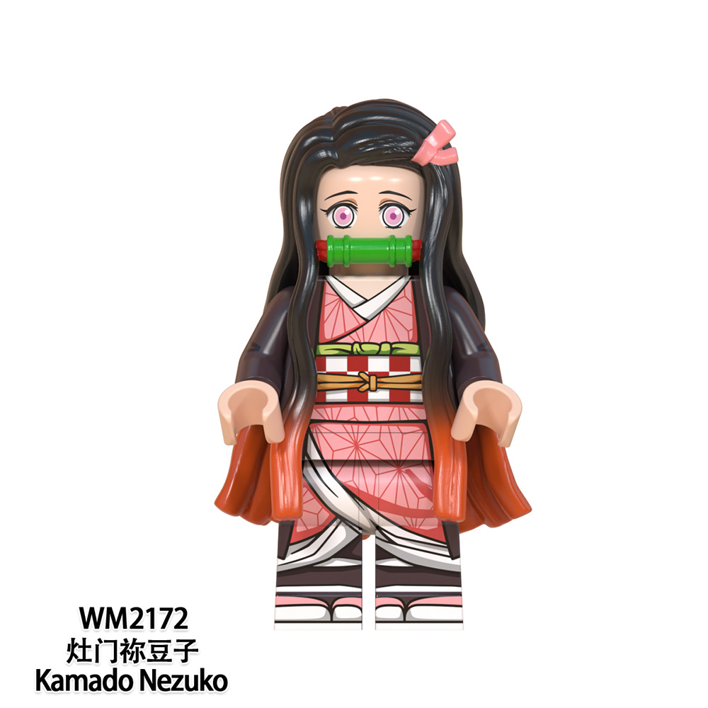 เลโก้จีน WM 6116 (WM 2171-2178) ชุด ดาบพิฆาตอสูร Demon Slayer (สินค้ามือ 1 ไม่มีกล่อง)