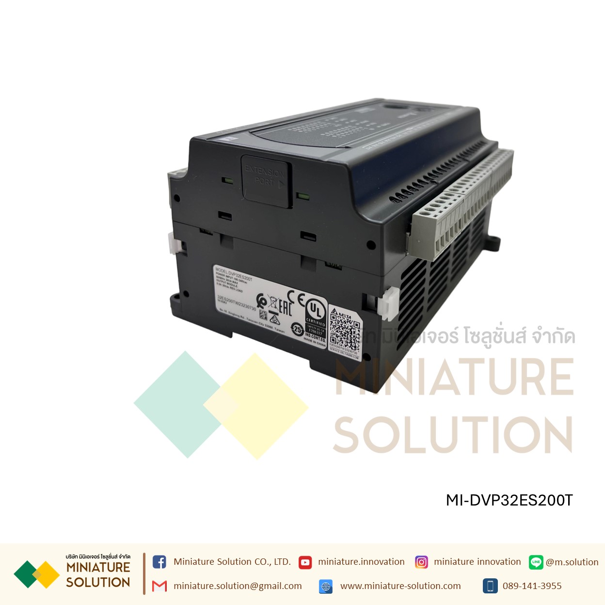 DVP-ES2 Series PLC Delta PLC 8DI/8DO 16DI/8DO 16DI/16DO 220V (Transistor) Built-in RS-232 and RS-485 Ports