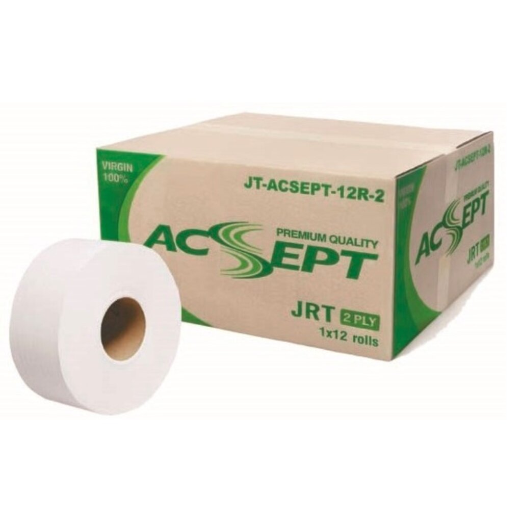 กระดาษชำระม้วนใหญ่ ACSEPT GREEN