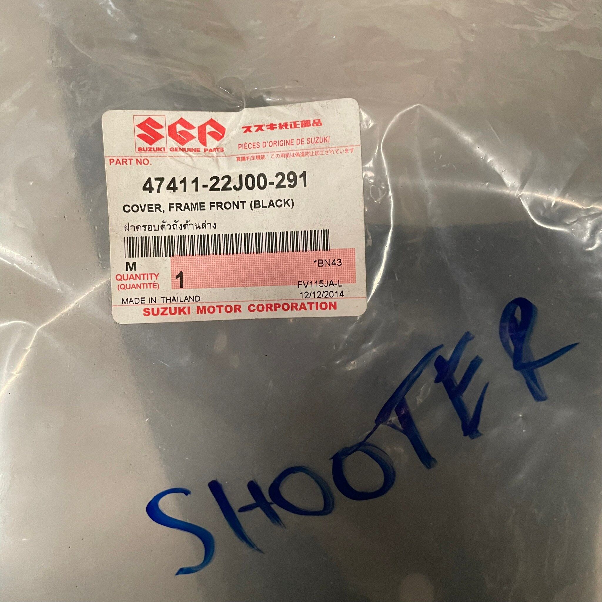 47411-22J00-291 ฝาครอบตัวถังด้านล่าง Shooter 115 Fi อะไหล่แท้ SUZUKI