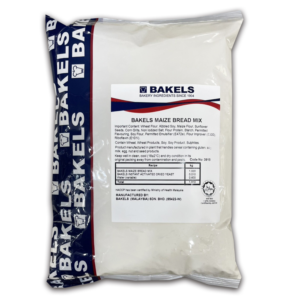(Buy 1 Get 1 Free) Bakels Maize Bread Mix แป้งขนมปังสำเร็จรูปเบเกลไมนซ์มิกซ์ 1 Kg. (05-8079)