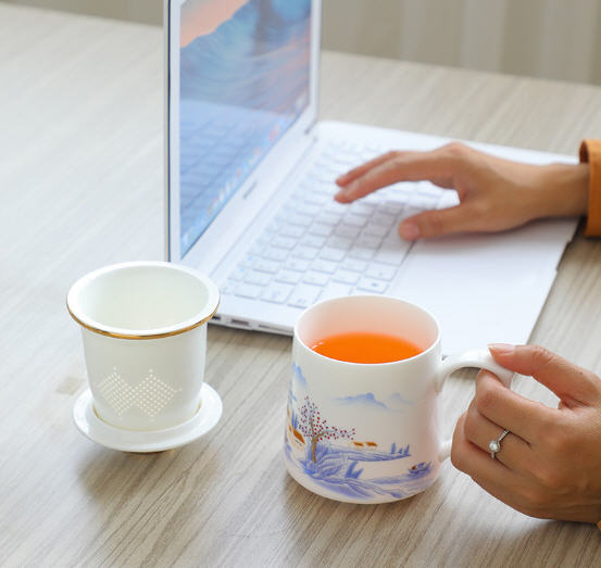 แก้วเซรามิค,แก้วเซรามิก,แก้เซรามิกพร้อมที่กรองชา