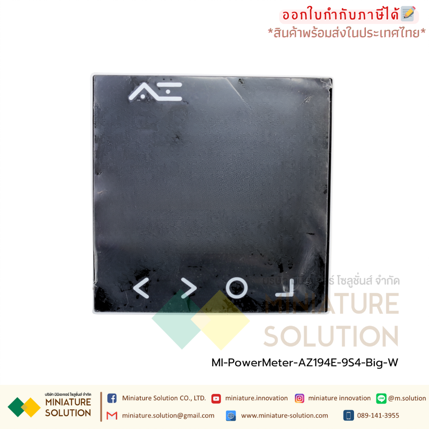 Power Meter RS485 Modbus-RTU [ขายดี] Three-phase digital multi-function opening 91*91 มิเตอร์วัดกระแสไฟ 3เฟส ไฟ LED ดิจิตอล multi-function power meter LCD current voltage power frequency combination strap metering communication RS485 [AZ194E-9S4] [รุ่นหนา