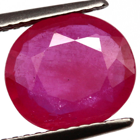 พลอยทับทิม (Ruby) 2.95 กะรัตสีชมพู
