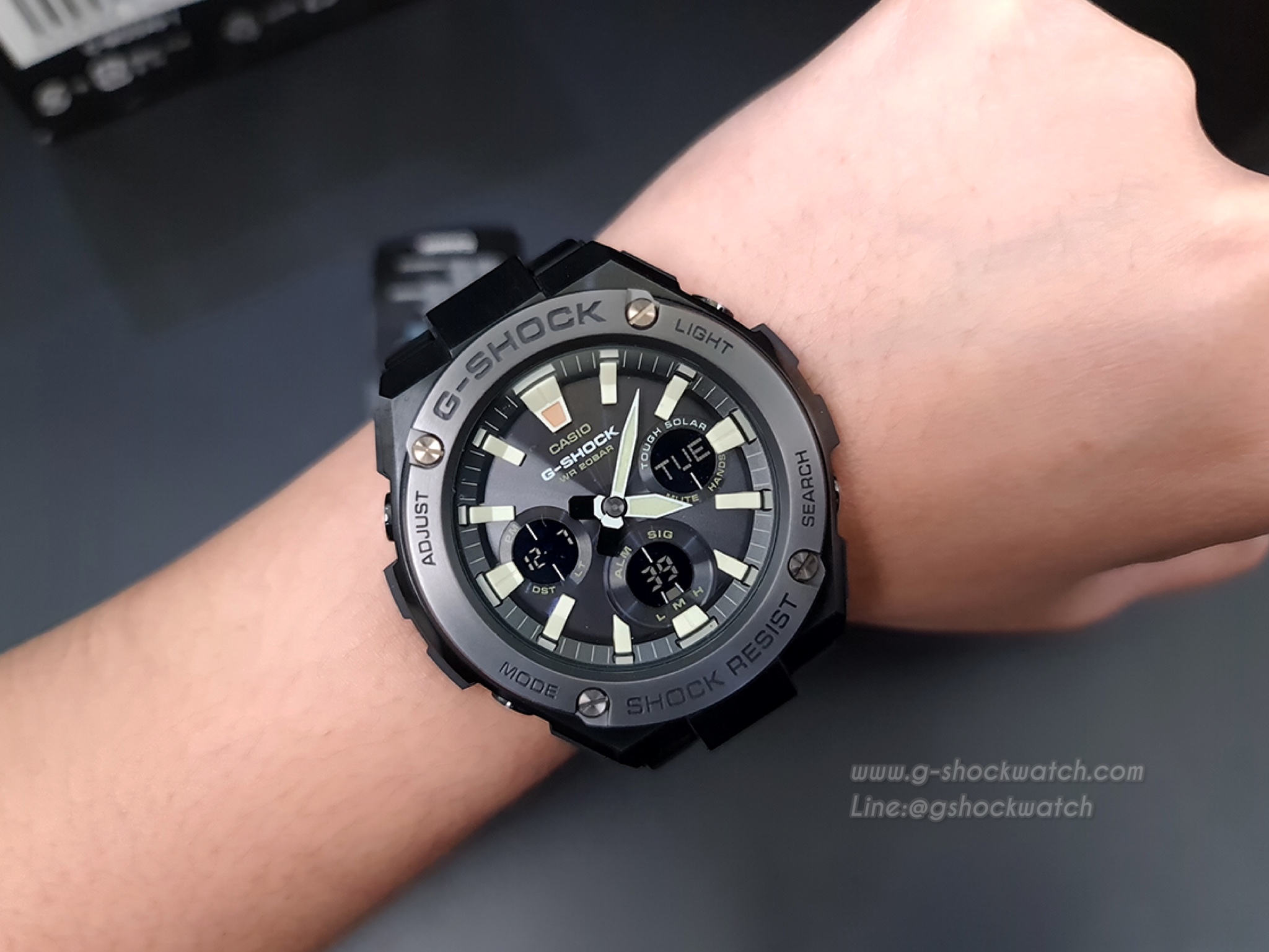 CASIO G-SHOCK นาฬิกาข้อมือ นาฬิกากันน้ำ นาฬิกาของแท้ ประกันศูนย์ CMG 1 ปี รุ่น GST-S130BD-1A