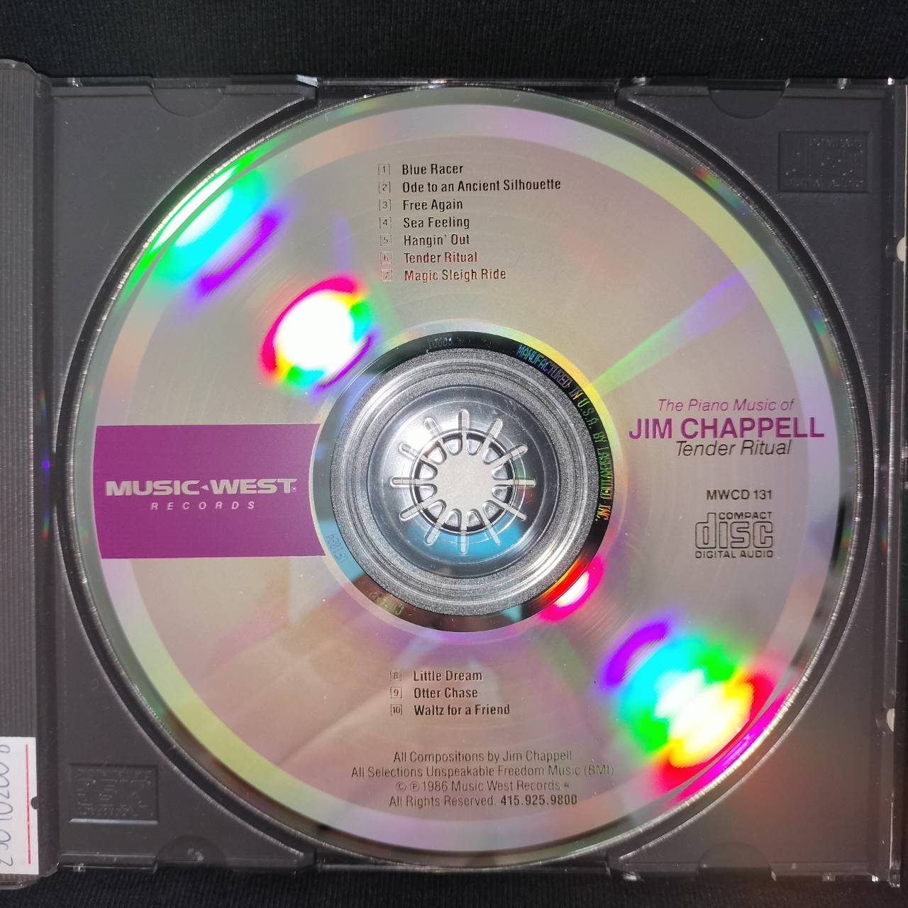 Jim Chappell – Tender Ritual (Piano Solos) / USA / แผ่นสวย