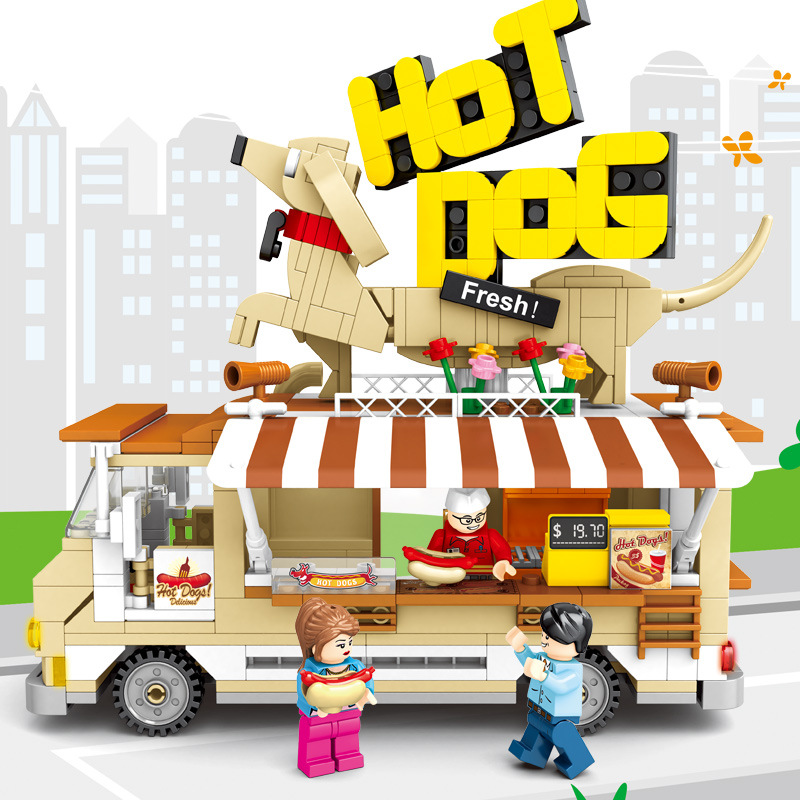 เลโก้จีน SemboBlock 601301 ชุด รถ Hot Dog