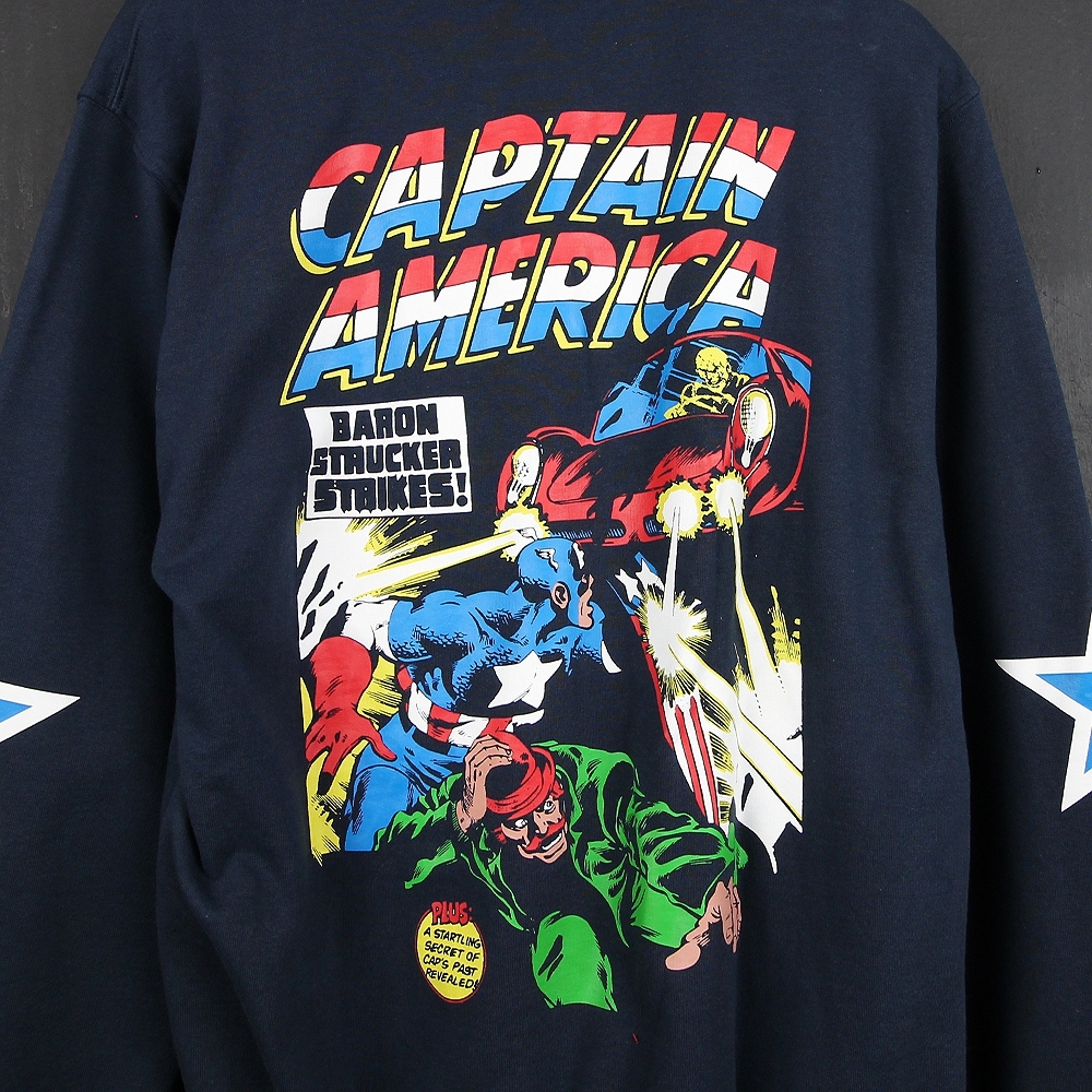 สินค้าลิขสิทธิ์แท้ 1019F-386 : Marvel Hoodie เสื้อฮูดกัปตันอเมริกา