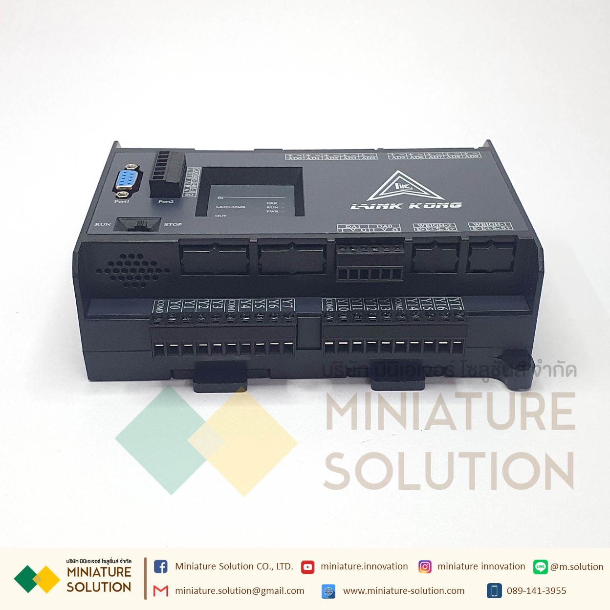 PLC LK3U-32MR-10AD-2DA MITSU GXWork + ECAN