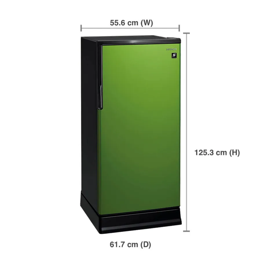 ตู้เย็น1ประตู ฮิตาชิHITACHI 6.6 คิว รุ่น HR1S5188MN