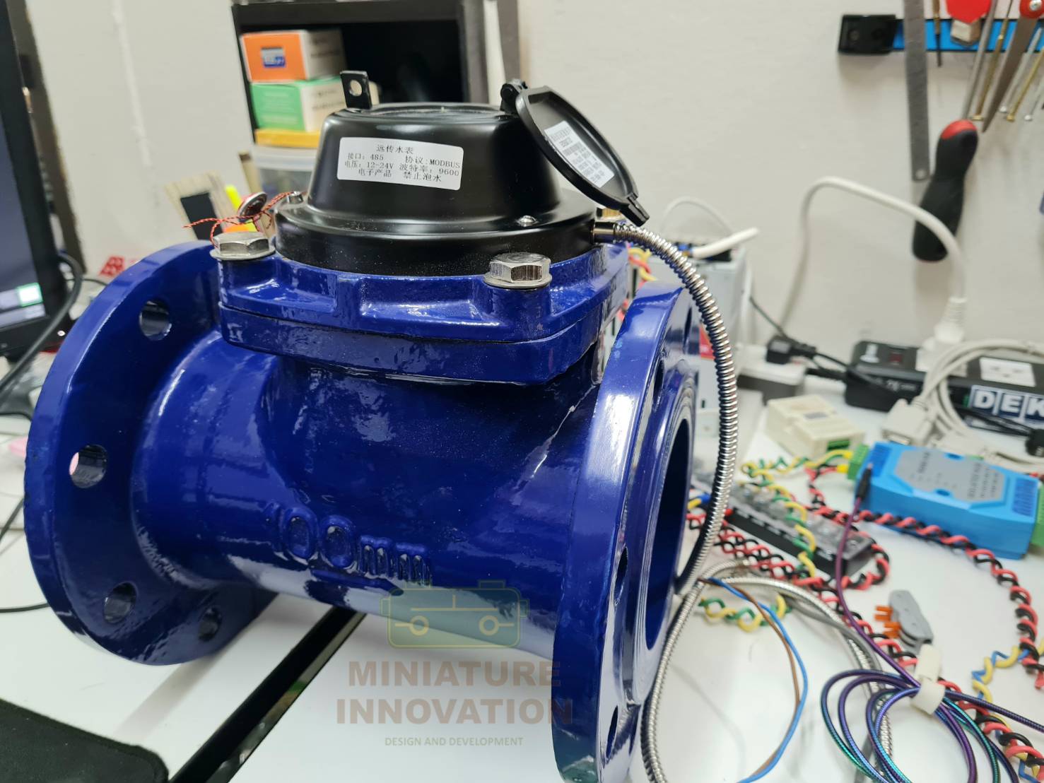 มิเตอร์วัดการใช้น้ำ RS485 Water Flow Meter RS485 MODBUS output DN100 4"