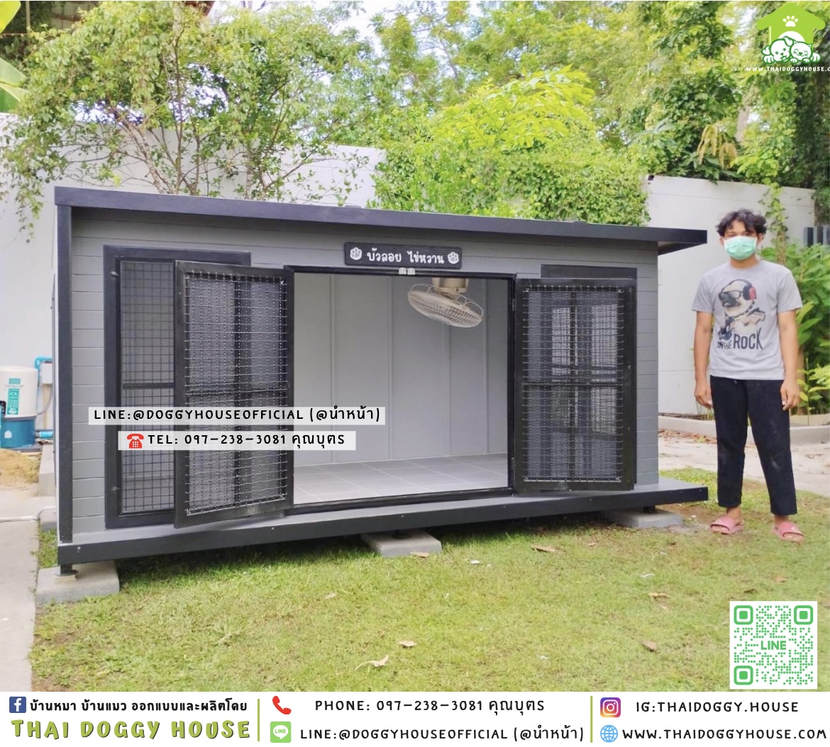 🏡บ้านหมา มุ้งลวด แบบบ้าน 𝐁𝐎𝐗 𝐒𝐓𝐘𝐋𝐄 ✨