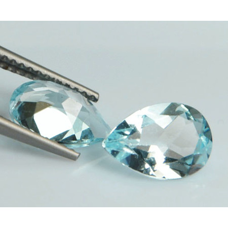 โทปาสสีฟ้า (Blue Topaz) 4.50 กะรัต 2 ชิ้น