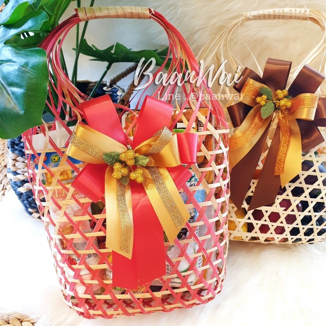 ชะลอมถือ ตะกร้าชะลอม ขนาดใหญ่