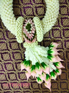 พวงมาลัยดอกพุด - พวงมาลัยดอกพุดประดิษฐ์ - พวงมาลัยประดิษฐ์