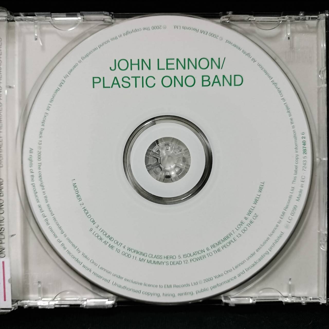 John Lennon / Plastic Ono Band – John Lennon / Plastic Ono Band / EC / แผ่นดี