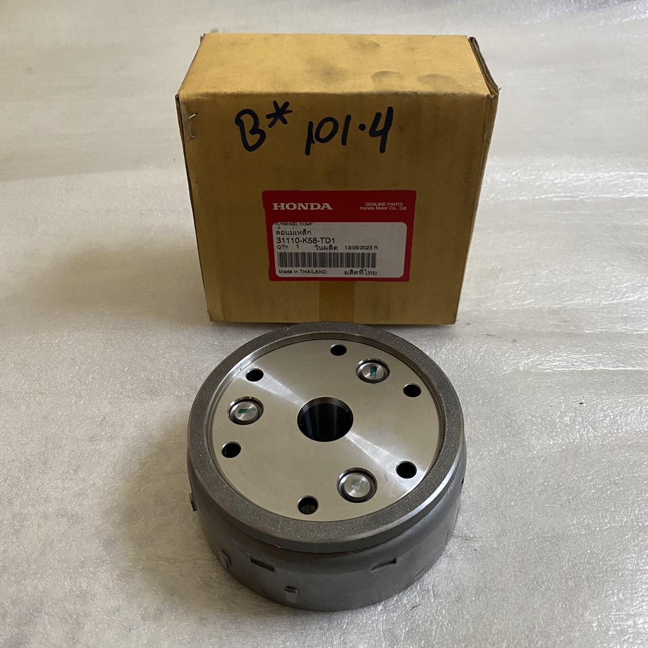 31110-K58-TD1 ล้อแม่เหล็ก WAVE110I ปี 2019-2020 รุ่นสตาร์ทมือ เวฟ110ไอ อะไหล่แท้ HONDA