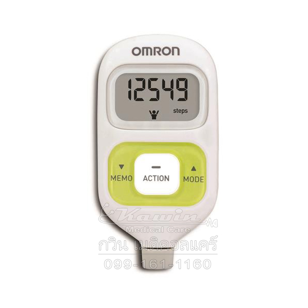 เครื่องนับก้าว Omron HJ-203 (สีเขียว/สีชมพู/สีขาว)