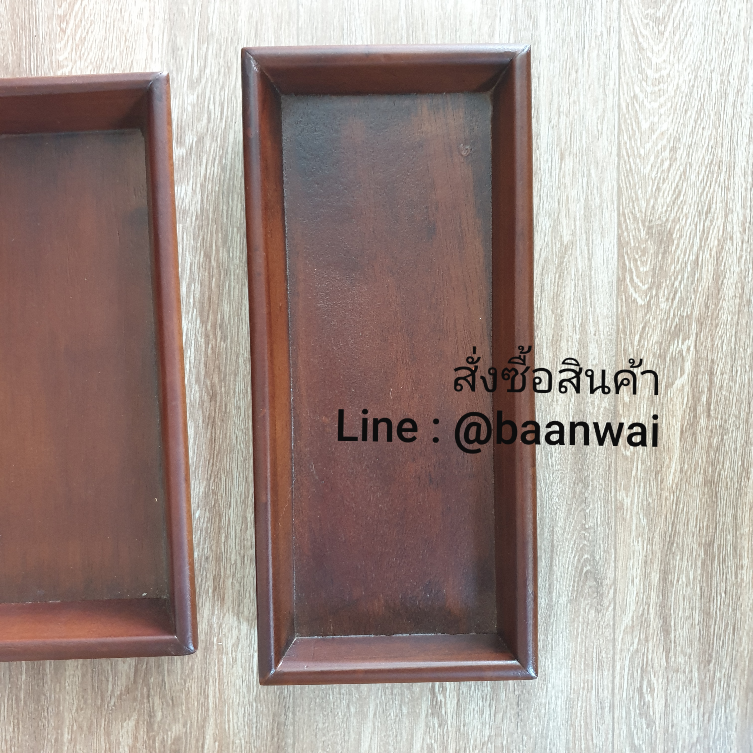 ถาดไม้ สี่เหลี่ยม ถาดไม้สาน