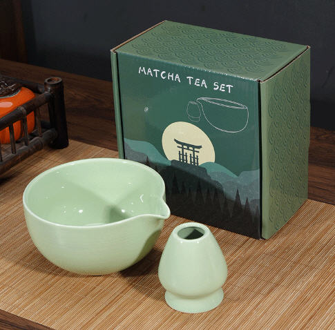 ถ้วยชงชา+แท่นวางแปรง