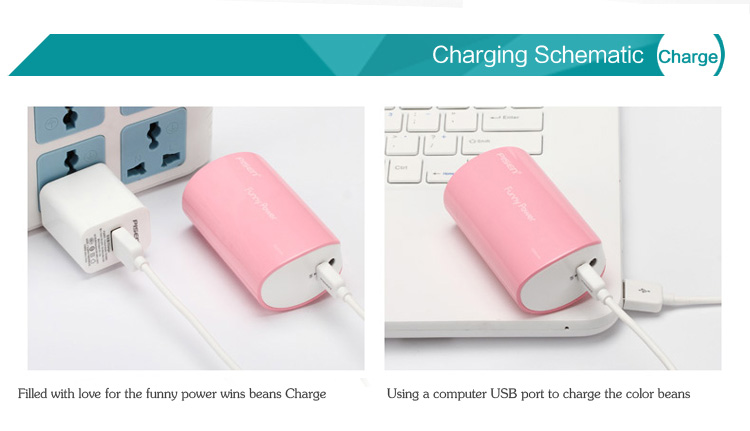 PISEN แบตสำรองแท้ 5,000 mAh พาวเวอร์แบงค์ USB 5V-2A Funny Power Ⅱ รุ่น TS-D127 ไฟฉาย LED ส่องสว่างยามค่ำคืนในตัว เก็บประจุเต็มที่ได้ยาวนาน รูปทรงกระบอก ขนาดกระทัดรัดจับถนัดกระชับมือ – สีชมพู