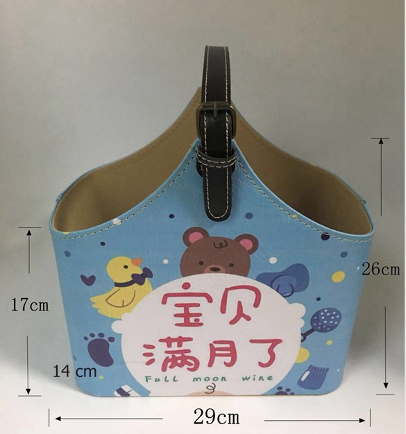 ตะกร้าหนังพรีเมี่ยม,ตะกร้าหนัง PVC,ตะกร้าหนัง,กระเช้าหนัง