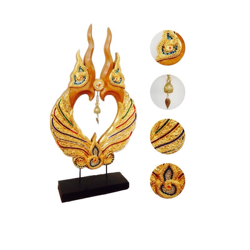 ช่อฟ้าปากนกแก้ว ( สีน้ำตาล )