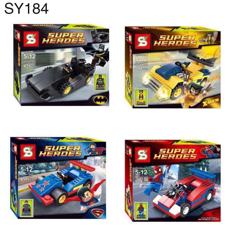เลโก้จีน SY 184A-D ชุด ยานพาหนะ Super Heroes
