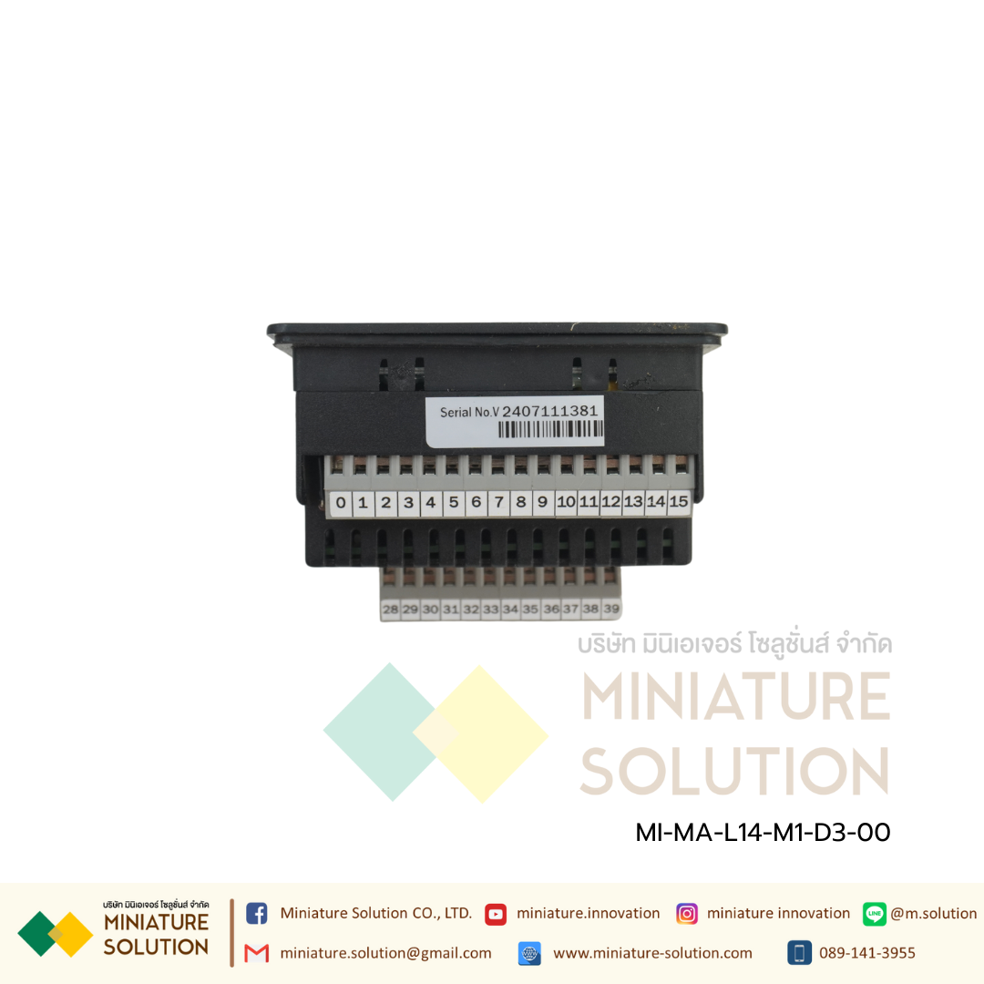 MS-L14-M1 Scanner -8 Channel with RS-485 MODBUS Input J/K/Pt-100/4-20mA DC/0-10V DC/0-20mA DC Selectable 4 Relay 24VDC