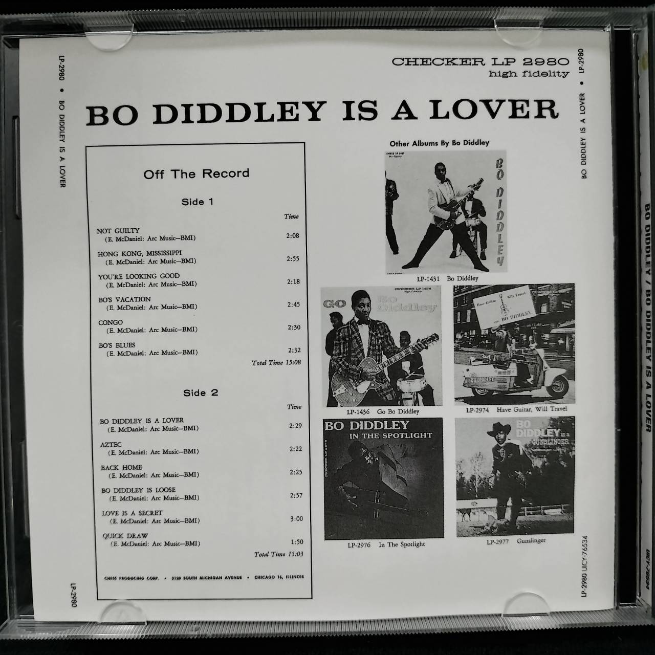 Bo Diddley – Bo Diddley Is A... Lover / JAPAN / แผ่นดี