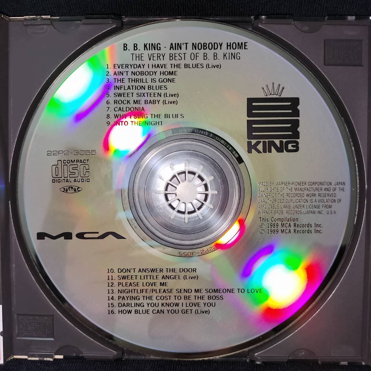 B.B. King – Ain't Nobody Home! The Very Best Of BB King / JAPAN / ปกมีจุดเหลือง / แผ่นดี