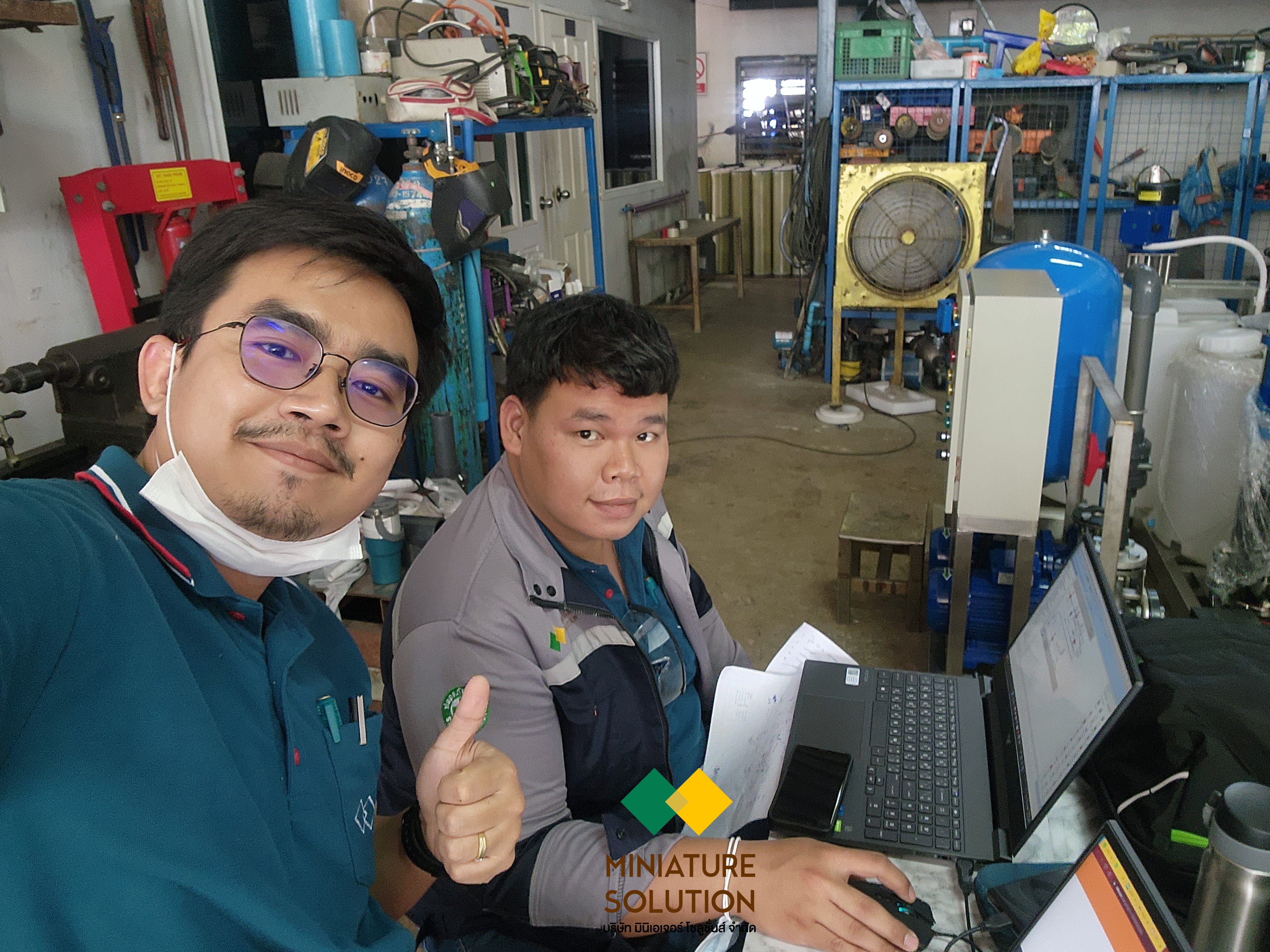 เขียนโปรแกรมควบคุมระบบเครื่องกรองน้ำ ใช้ PLC HMI IIOT