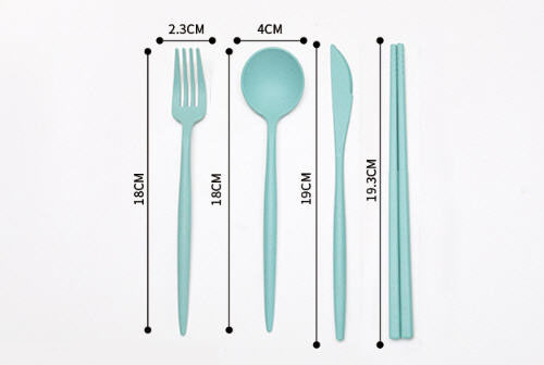 ชุดสินค้าฟางข้าวสาลี,แก้วน้ำรักษ์โลก,ชุดชามช้อนส้อมจานแก้วน้ำ,ชุดของที่ระลึก,ของที่ระลึก,ของชำร่วยแก้วลดโลกร้อน