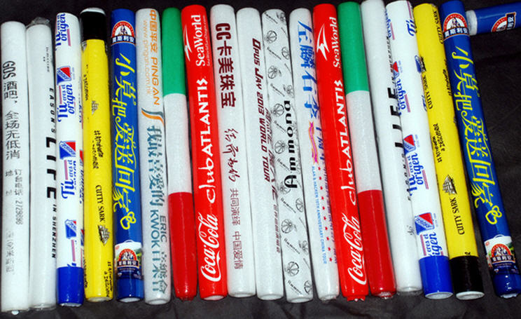 กระบองไฟโฟม,อุปกรณ์เชียร์คอนเสิร์ต,แท่งไฟกระพริบ,สั่งผลิต,เลือกสีได้